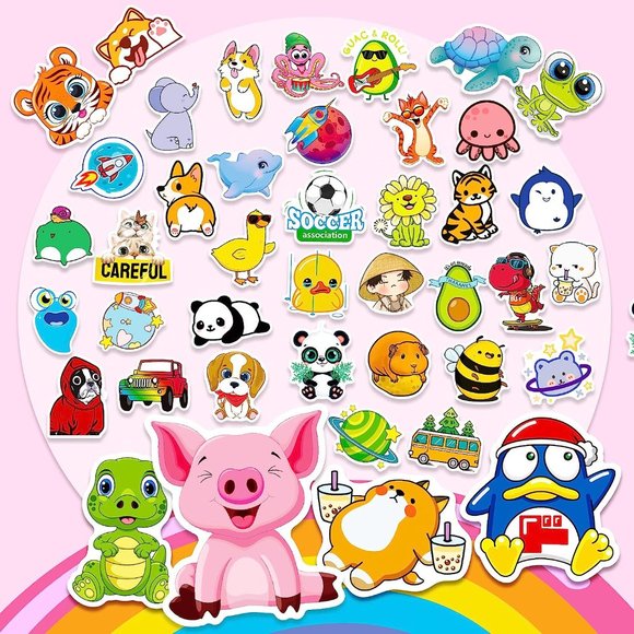 Stickers for Kids 600Pcs Mixed Colorful Cool Stickers for Teens Kids Boys Girls - Picture 3 of 8
